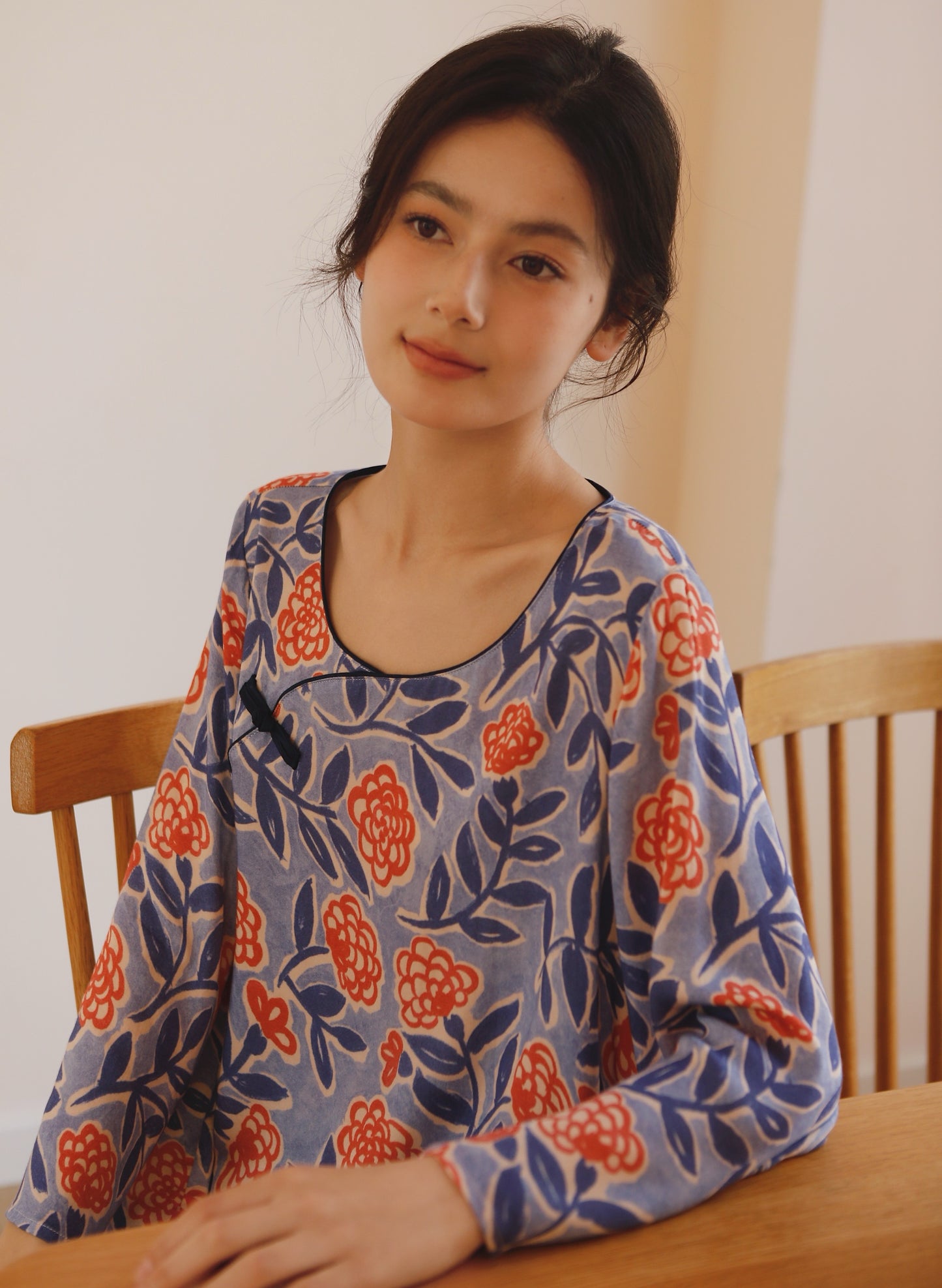 Traditional flora pajamas, Vintage Pyjamas Set, Comfy homewear, Soft sleepwear, Cozy loungewear