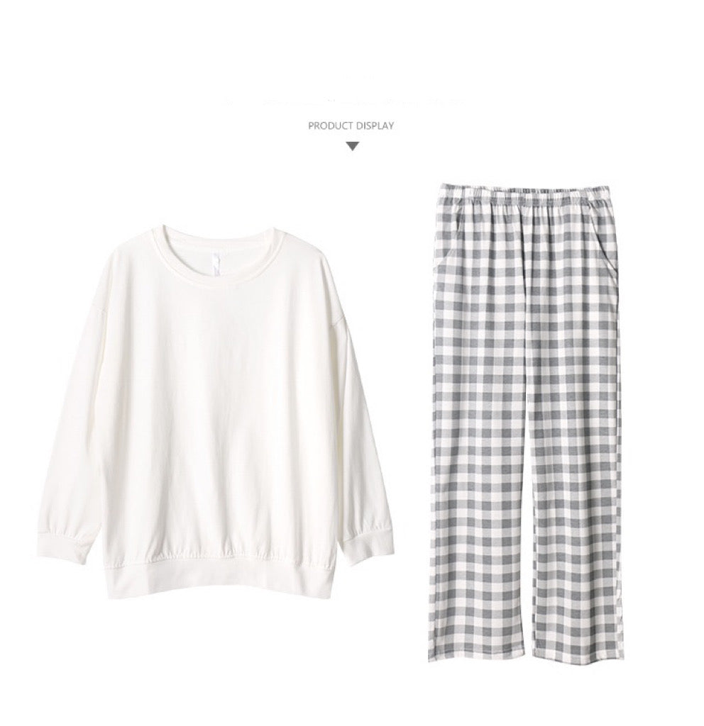Minimalist loungewear, 100% cotton pajamas