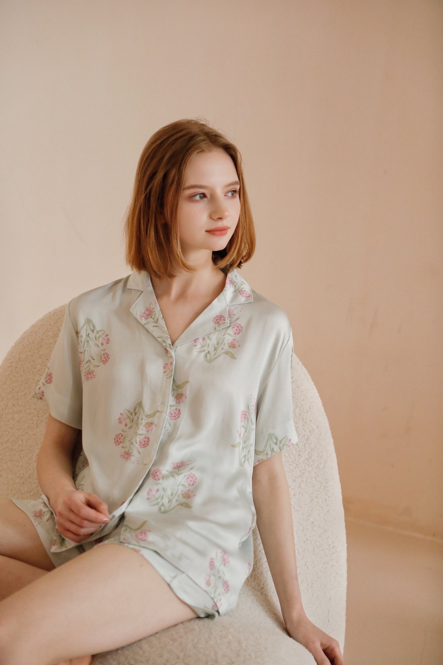 Bridesmaid Pajamas: Hydrangea Flora Print Set for a Stylish Bachelorette Party or Gifts