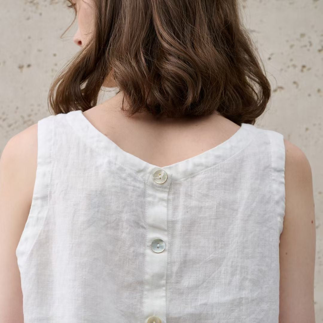 Women Cropped Linen top