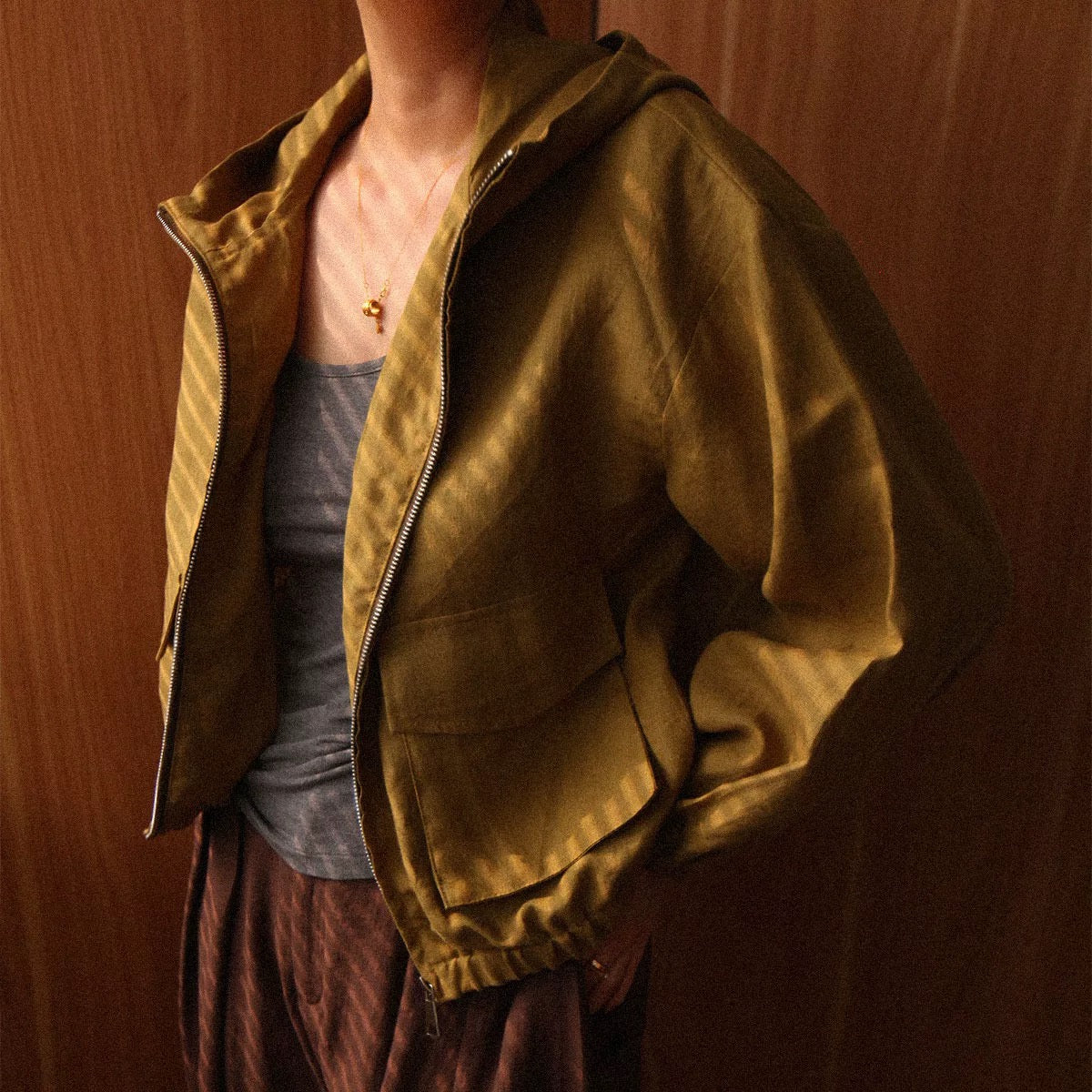 Luxury Linen Cardigan with Hood