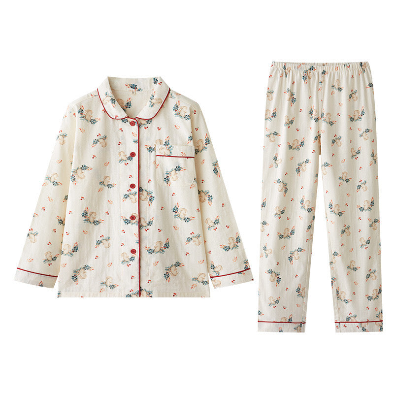 Peter Rabbit print PJS, Boho style Pajama set, Bridesmaid PJS, Bridesmaid Gifts, Bachelorette party PJS