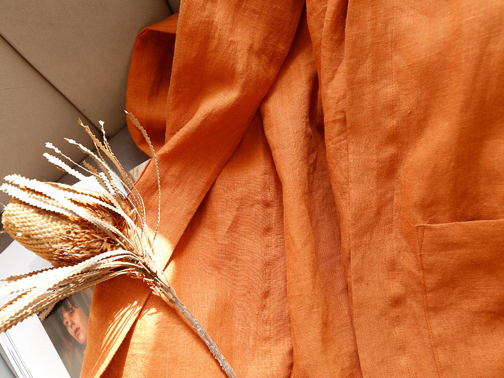 Throw-on linen jacket, Linen cardigan