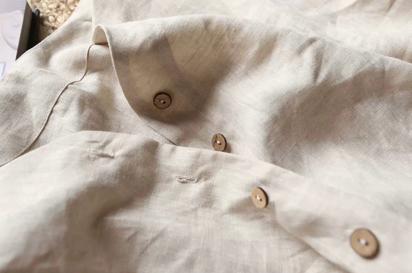 Handmade Pure Linen Maxi Dress – Minimalist, Natural & Custom Fit
