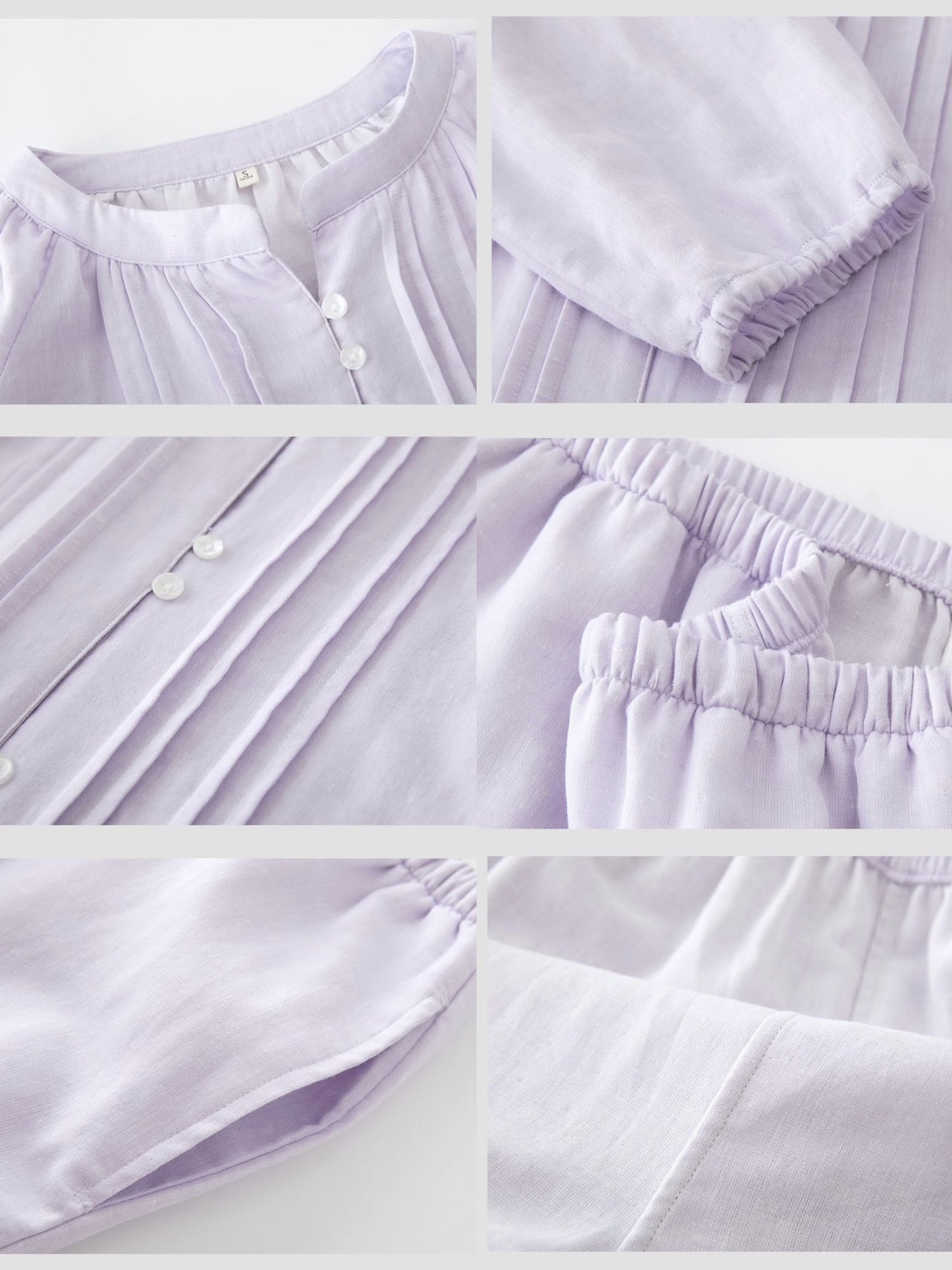 Women’s 100% Cotton Pajamas Set – Breathable Double Gauze Sleepwear
