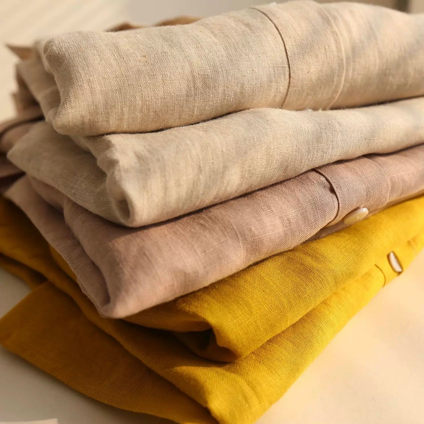 Handmade Linen Shirt & Shorts Set – Custom Colors, Summer Loungewear