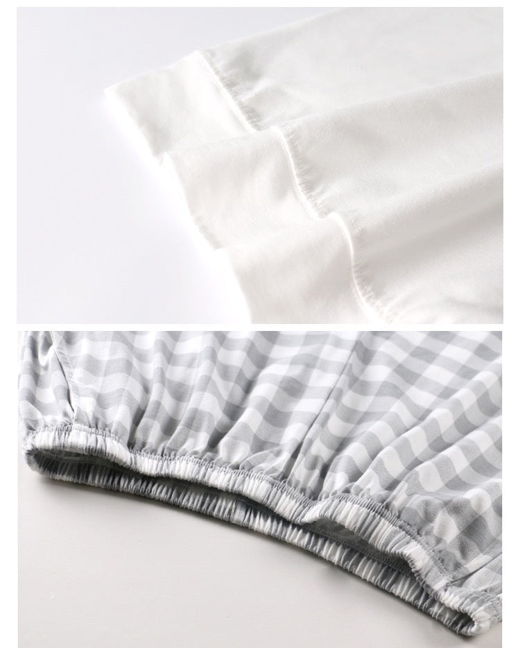 Minimalist loungewear, 100% cotton pajamas