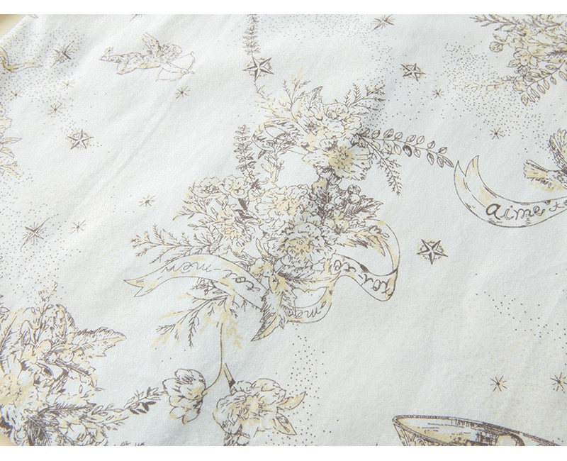 Starry Night Women's Pajama Set: Cozy Beige Loungewear