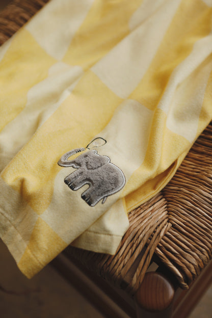 Elephant EMB pajama set, Cotton Pyjamas Set, Comfy homewear, Soft sleepwear, Cozy loungewear