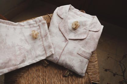 Vintage pink flora pajama set, Cotton Pyjamas Set, Comfy homewear, Soft sleepwear, Cozy loungewear