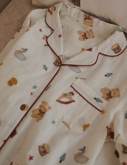 Cute Miffy rabbit Print PJS, Nijntje Pattern Pajamas, Cozy cotton pajamas, Handmade clothing women