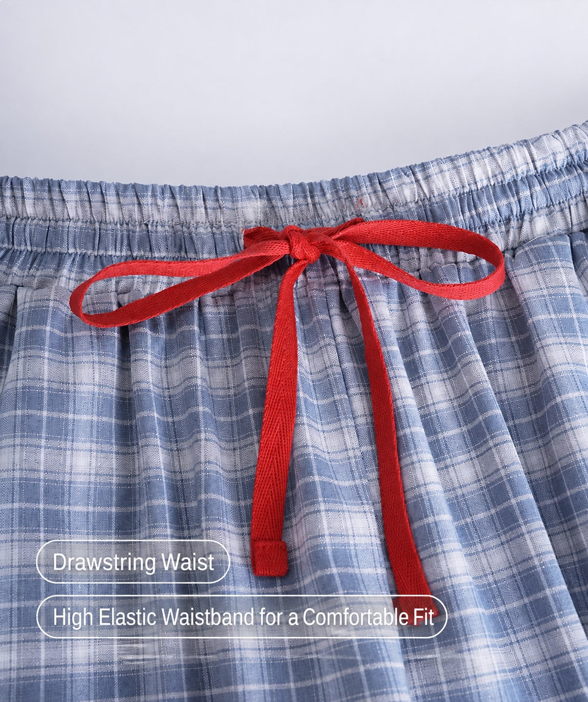 Women's Cotton Lounge Pants | Soft Plaid Wide-Leg Pants for Home & Everyday Wear
