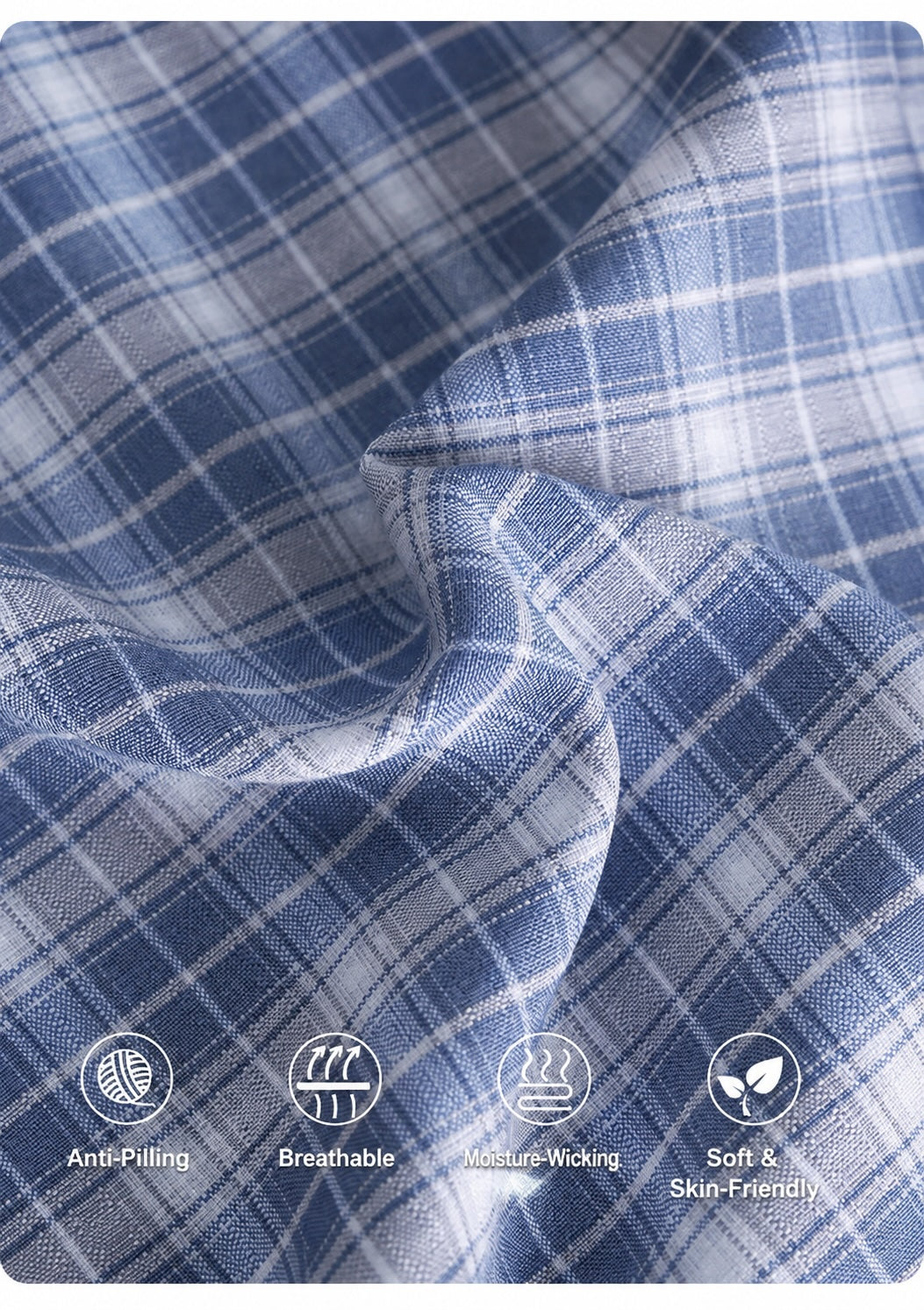 Women's Cotton Lounge Pants | Soft Plaid Wide-Leg Pants for Home & Everyday Wear
