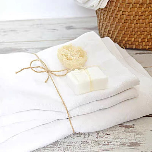 Custom Linen Bath Towel, Oversized Spa Towel