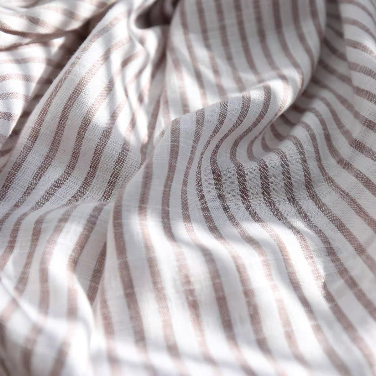 Striped Linen Bath Towel, Lightweight Spa Towel