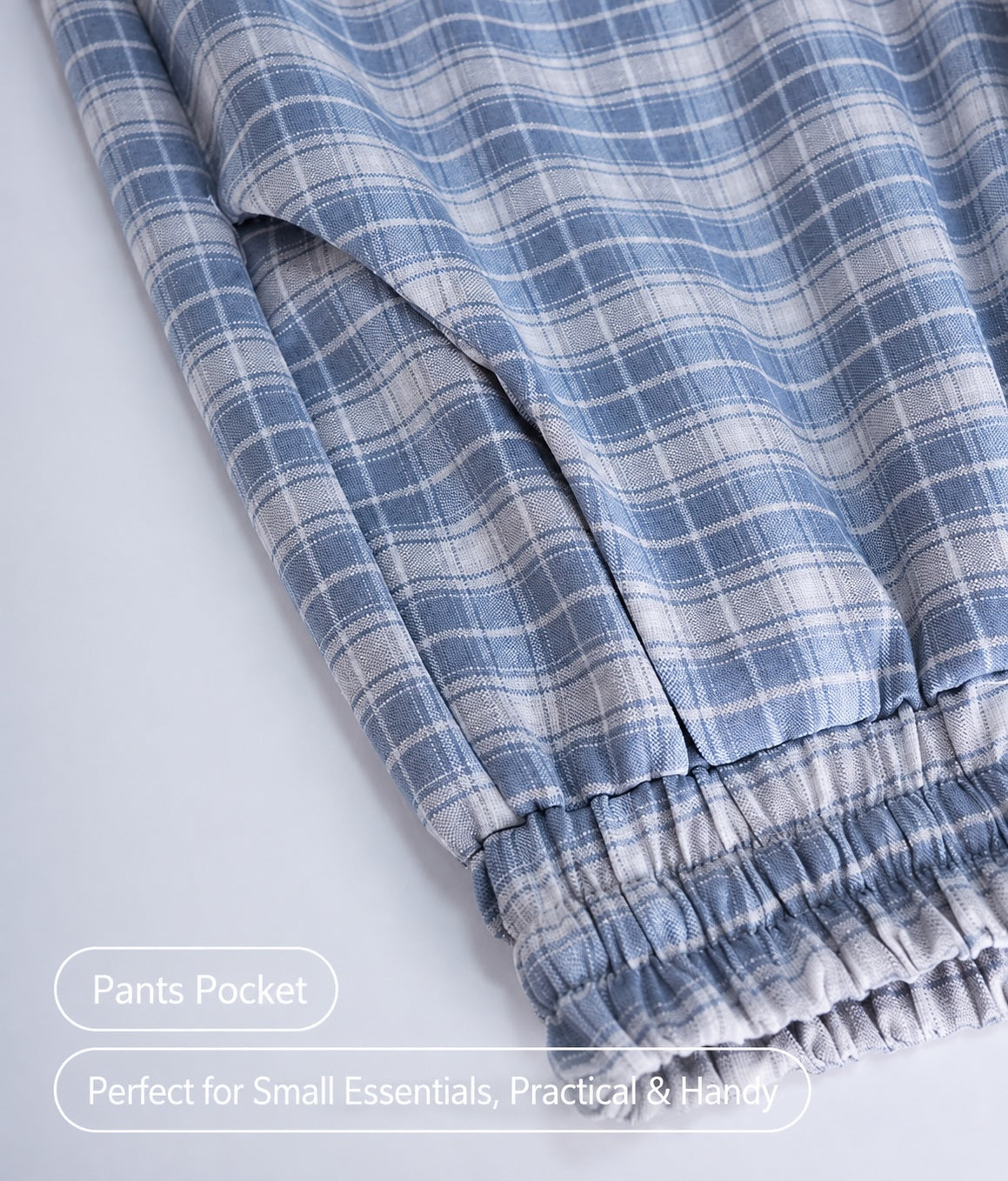 Women's Cotton Lounge Pants | Soft Plaid Wide-Leg Pants for Home & Everyday Wear
