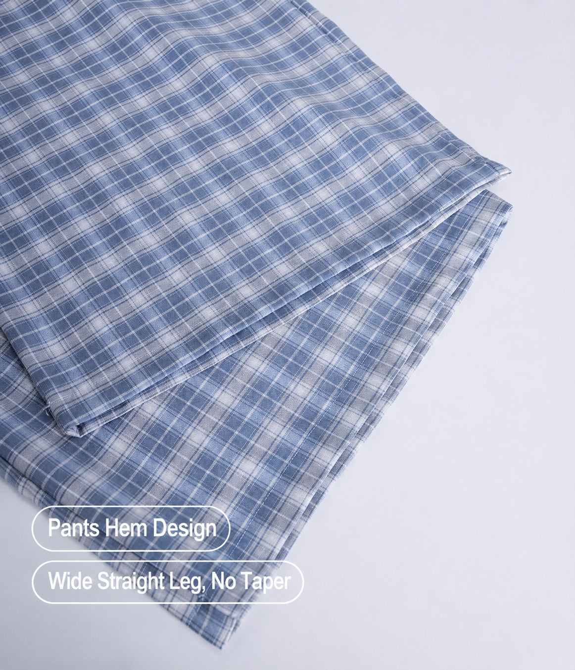 Women's Cotton Lounge Pants | Soft Plaid Wide-Leg Pants for Home & Everyday Wear