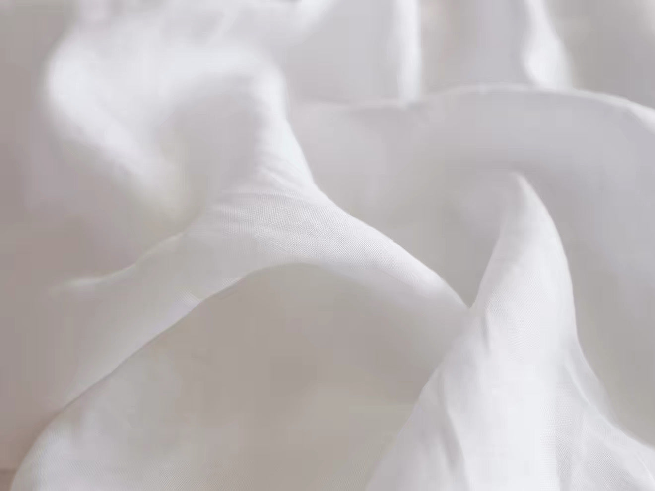 Pure White Linen Fabric by the Meter, Pre-Washed, Extra Wide 110 Inch