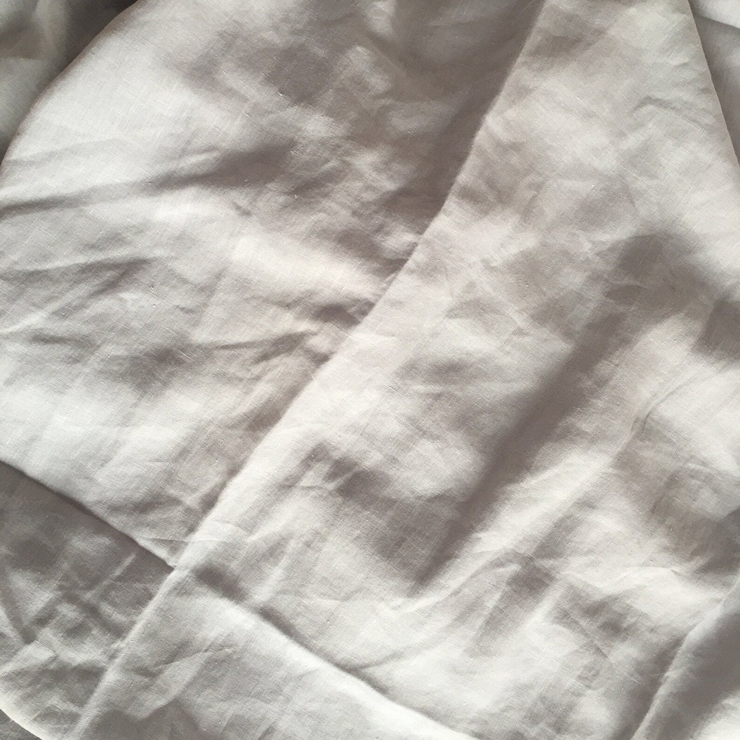 Light Grey Linen Fabric by the Meter, Medium Weight, Pre-Washed, Extra Wide 110 Inch
