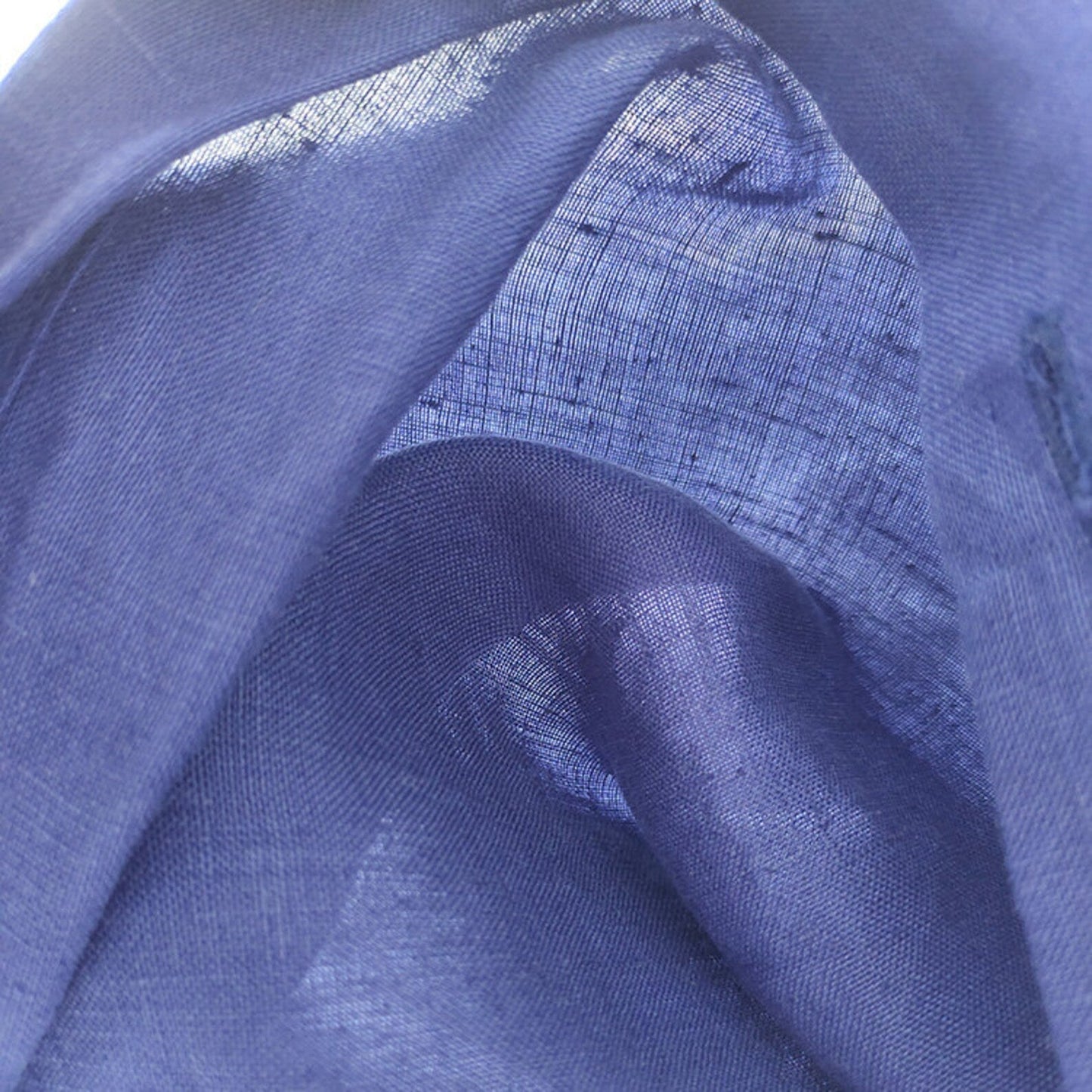 Royal Blue Hemp Fabric by the Meter, Medium Weight, Pre-Washed, Extra Wide 110 Inch