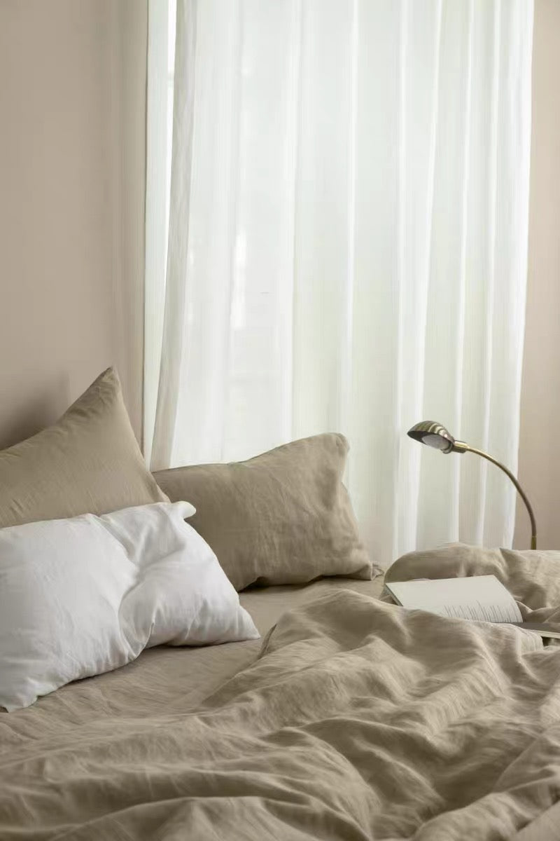 Natural Oatmeal Hemp Fabric by the Meter, Medium Weight, Pre-Washed, Extra Wide 110 Inch