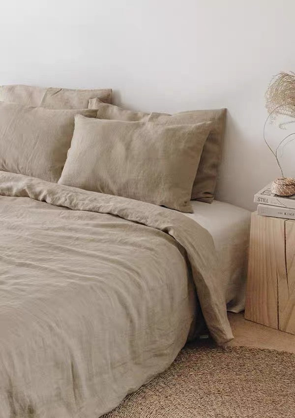 Natural Oatmeal Hemp Fabric by the Meter, Medium Weight, Pre-Washed, Extra Wide 110 Inch