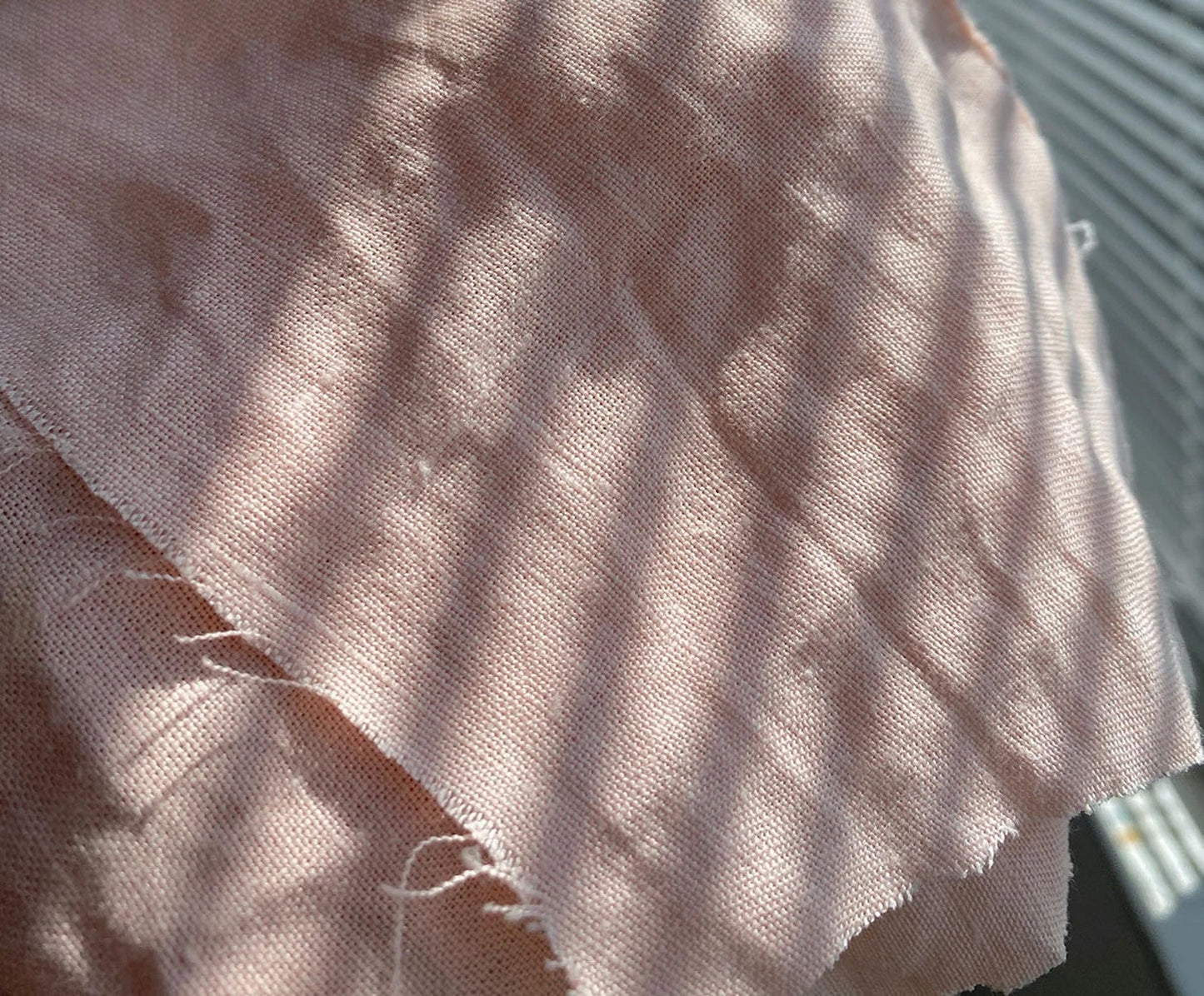 Blush Peach Hemp Fabric by the Meter, Medium Weight, Pre-Washed, Extra Wide 110 Inch