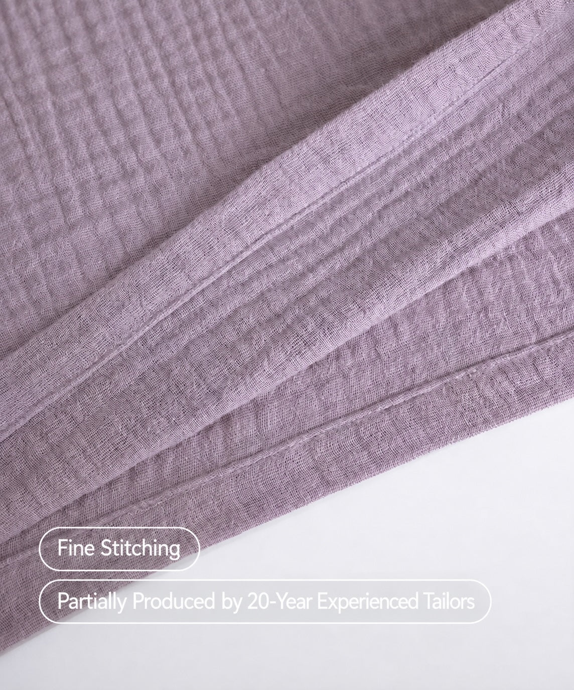 Dusty Lavender Soft Muslin Lounge Dress