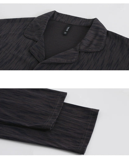 Men Black PJ Set: 100% Cotton Men's Pajamas, Minimalist Men Loungewear, Cozy Sleepwear For Men, Handmade Gift For Him