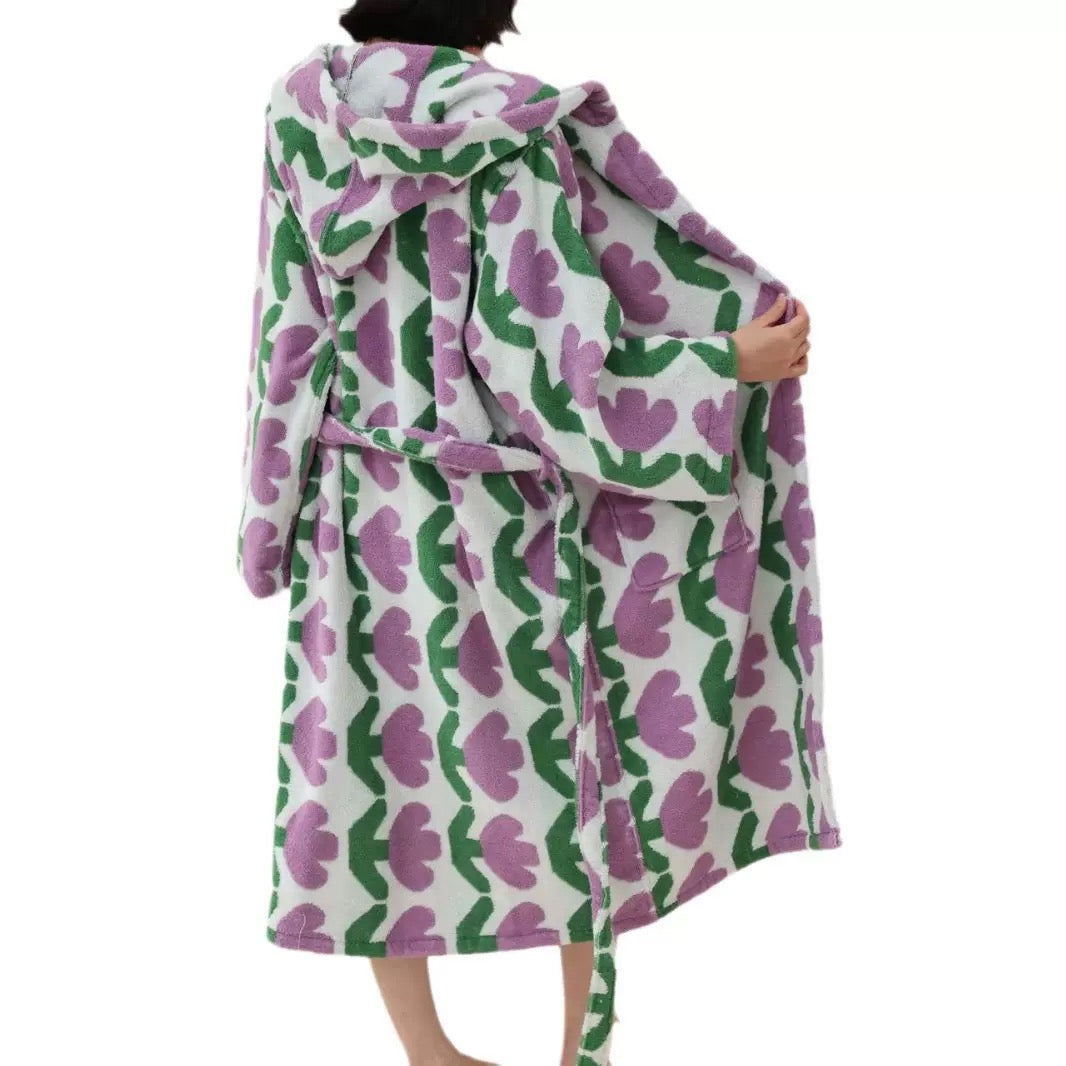 Family Matching Cotton Bathrobe – Parent & Child Cozy Homewear