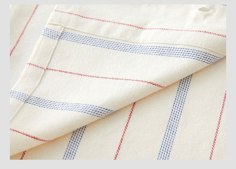 Matching Cotton Flannel Couple Pajamas | Soft Striped His and Hers Sleepwear