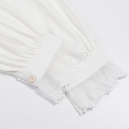 Timeless White Dress – Vintage Victorian Nightgown, Cotton Loungewear, Bridal Nightgown, Cotton Nightie