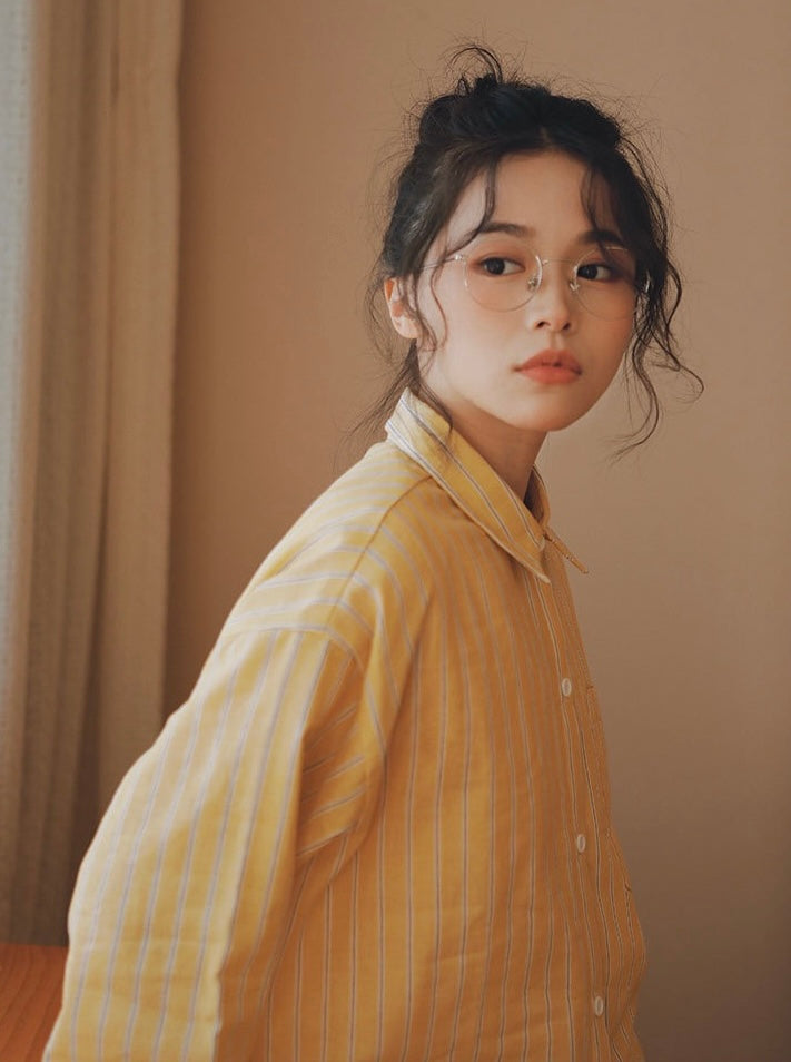 Yellow Striped loungewear, Cotton pyjama set, Cozy sleepwear, Loungewear for trip and staycation