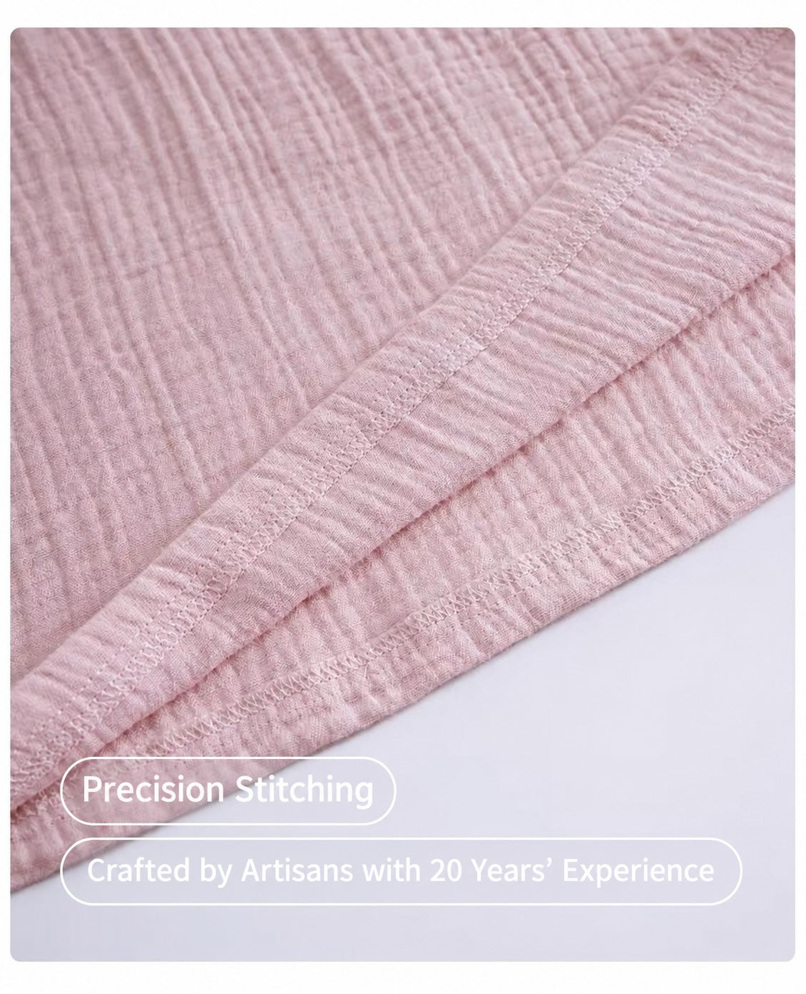 Pink Double Gauze Sleepwear,  Women's Cotton Gauze Pajama Set