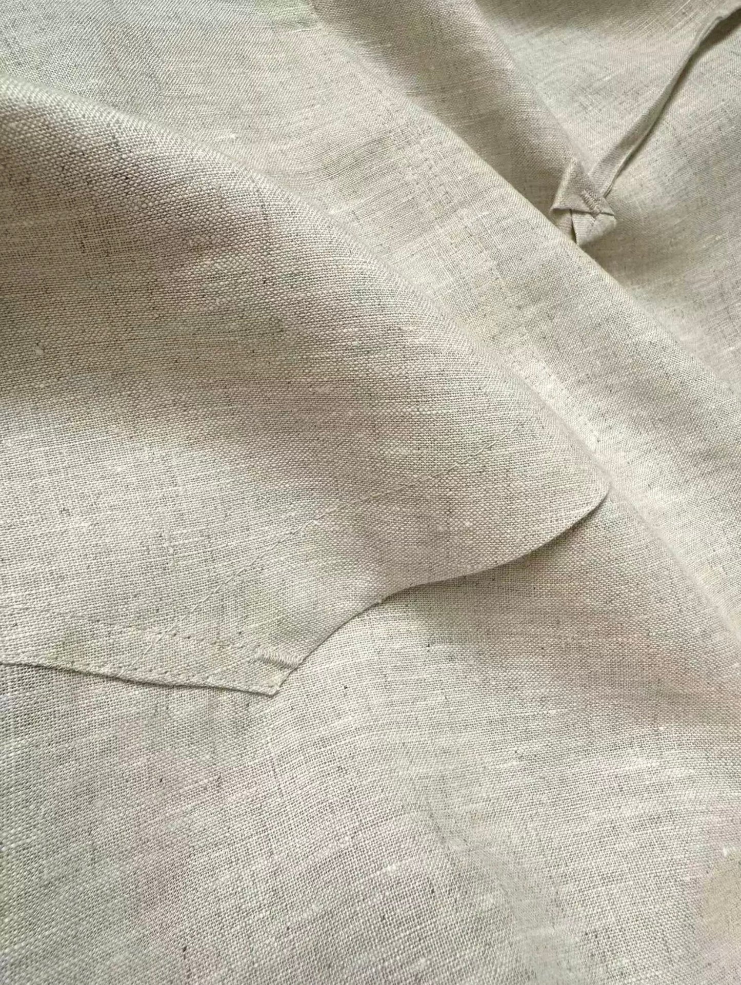 Unisex Linen Pullover Hoodie – Custom Size & Color, Breathable & Stylish