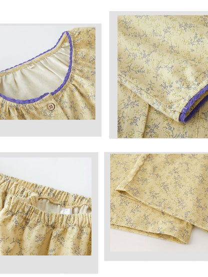 Vintage Floral Pajama Set for Women – Cottagecore Loungewear for Home & Gatherings