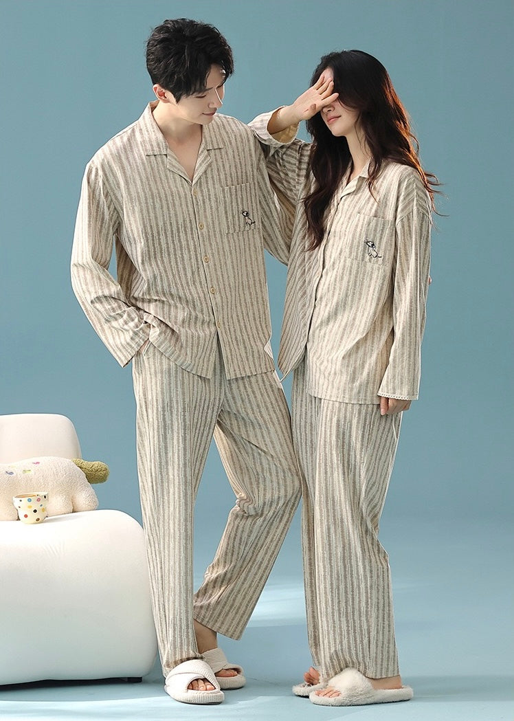 Couple Cotton Pajama Set – Soft, Safe & Antibacterial Sleepwear