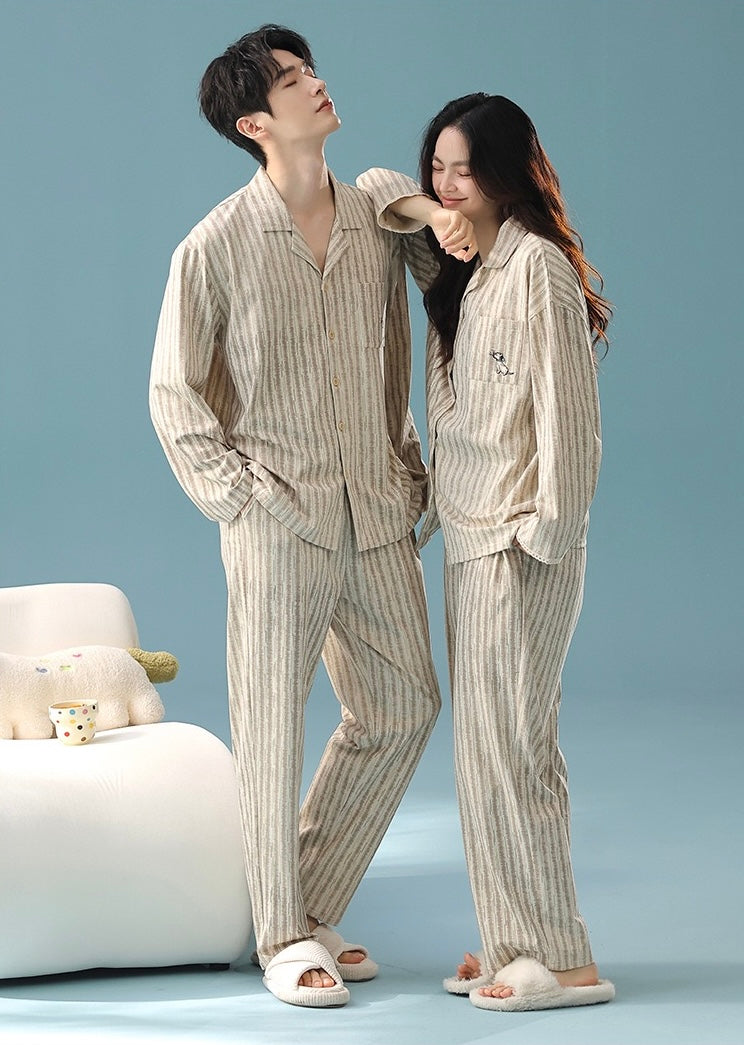Couple Cotton Pajama Set – Soft, Safe & Antibacterial Sleepwear