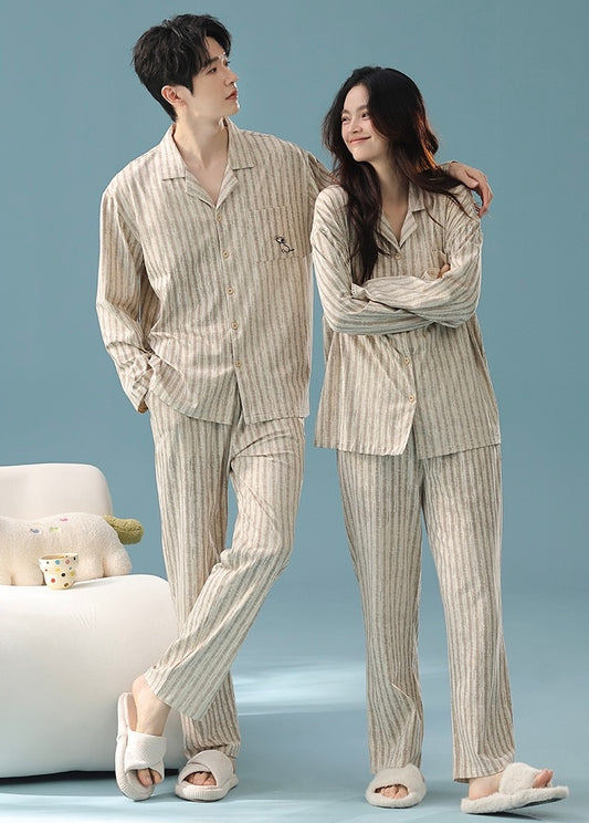 Couple Cotton Pajama Set – Soft, Safe & Antibacterial Sleepwear