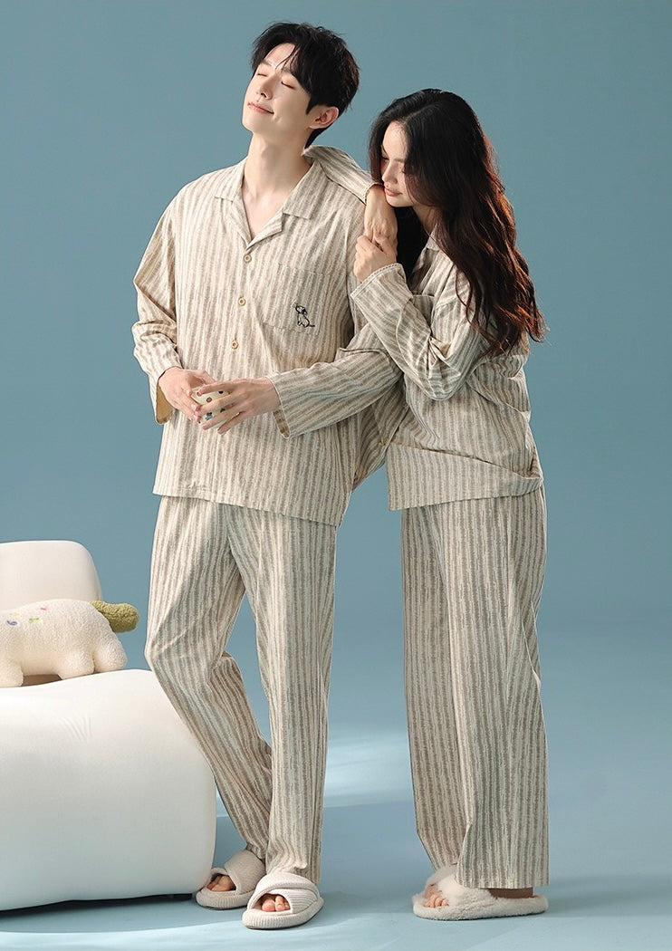 Couple Cotton Pajama Set – Soft, Safe & Antibacterial Sleepwear