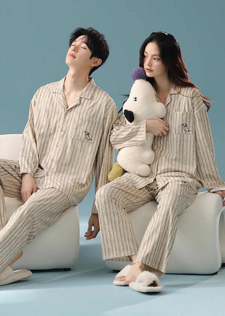 Couple Cotton Pajama Set – Soft, Safe & Antibacterial Sleepwear