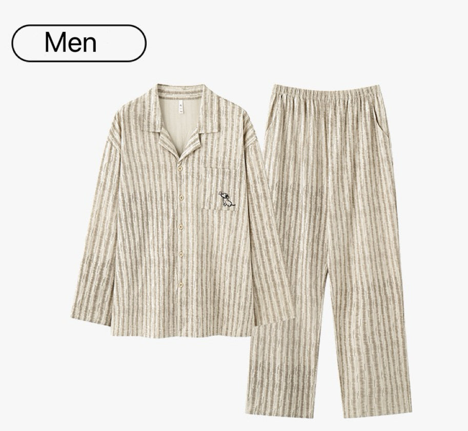 Couple Cotton Pajama Set – Soft, Safe & Antibacterial Sleepwear