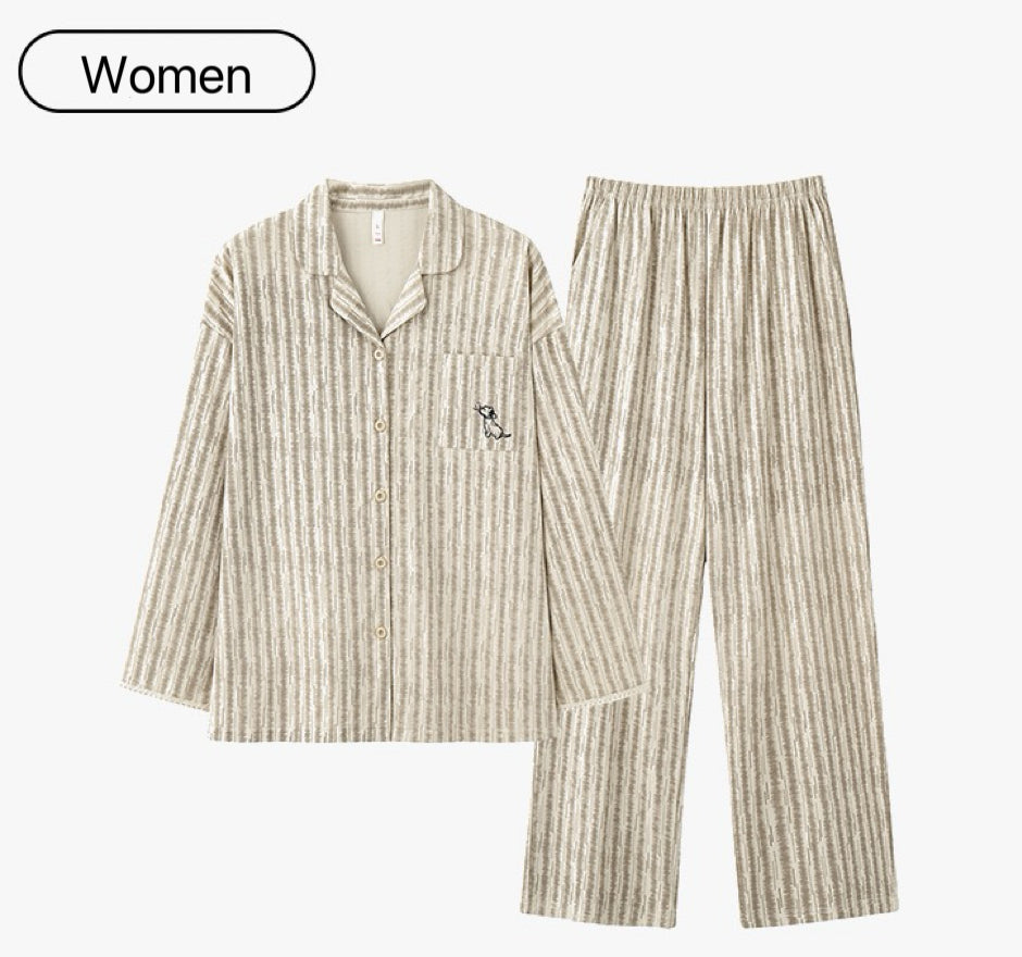 Couple Cotton Pajama Set – Soft, Safe & Antibacterial Sleepwear