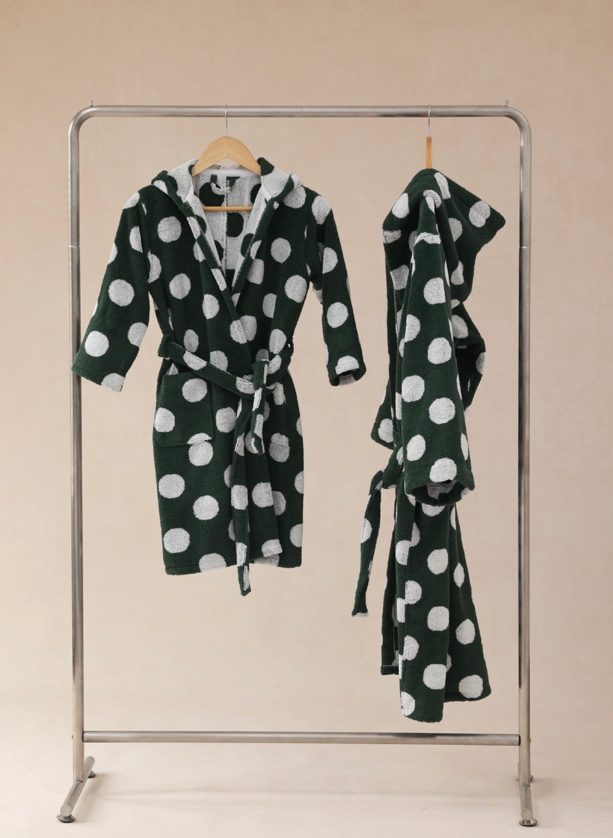Matching Family Bathrobes – Long-Staple Cotton Hooded Robe for Parent & Child