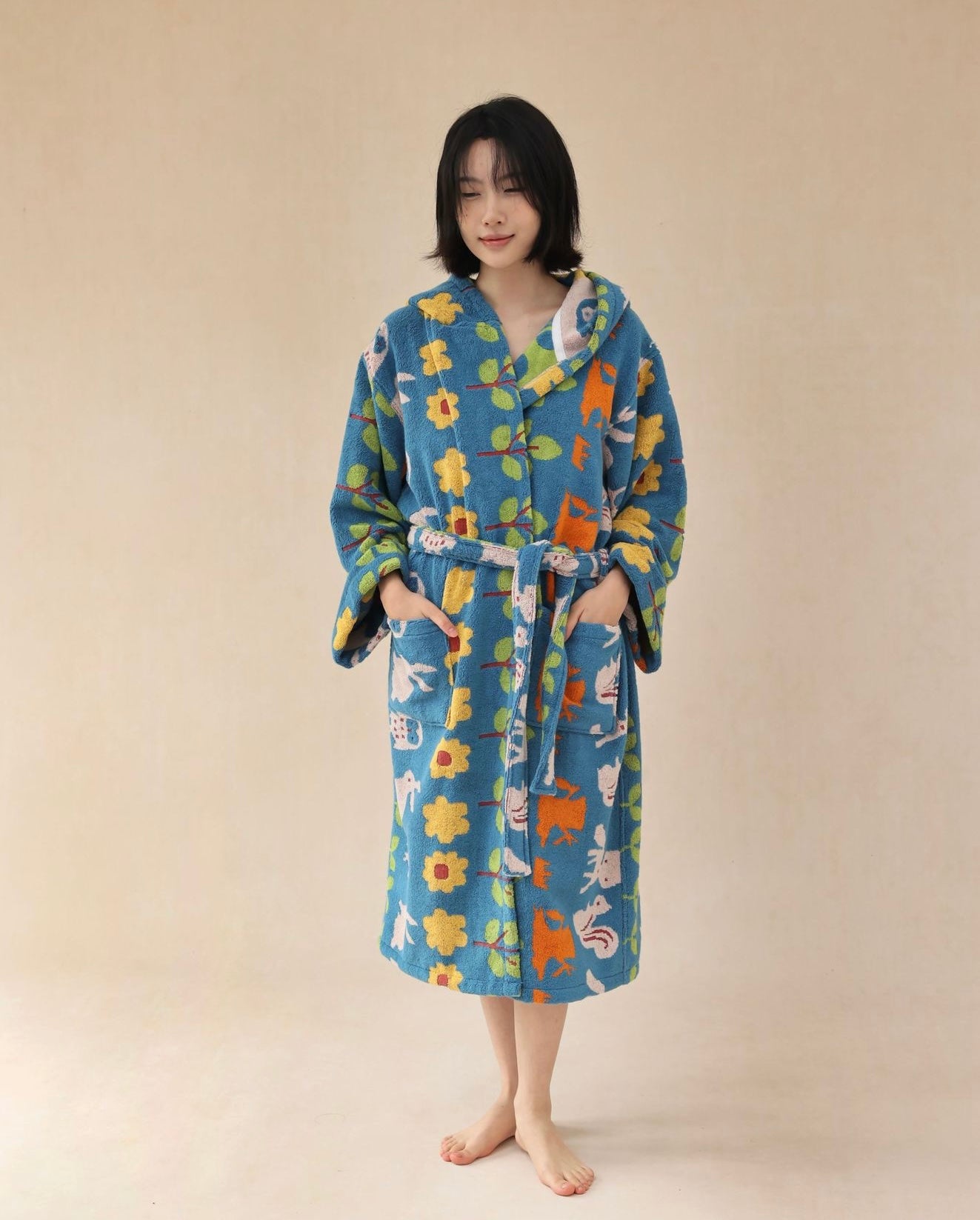 Matching Parent-Child Cotton Bathrobe | Cozy Hooded Family Robes