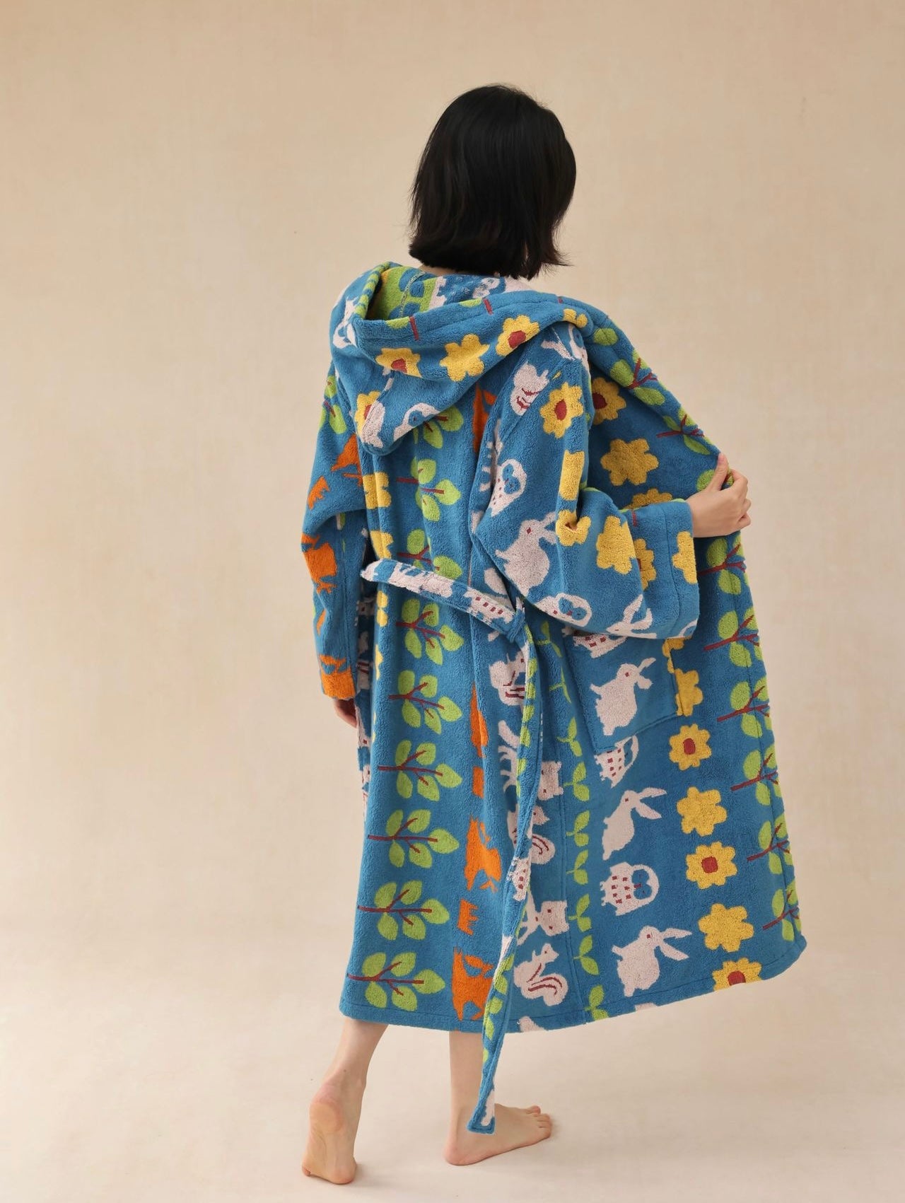 Matching Parent-Child Cotton Bathrobe | Cozy Hooded Family Robes