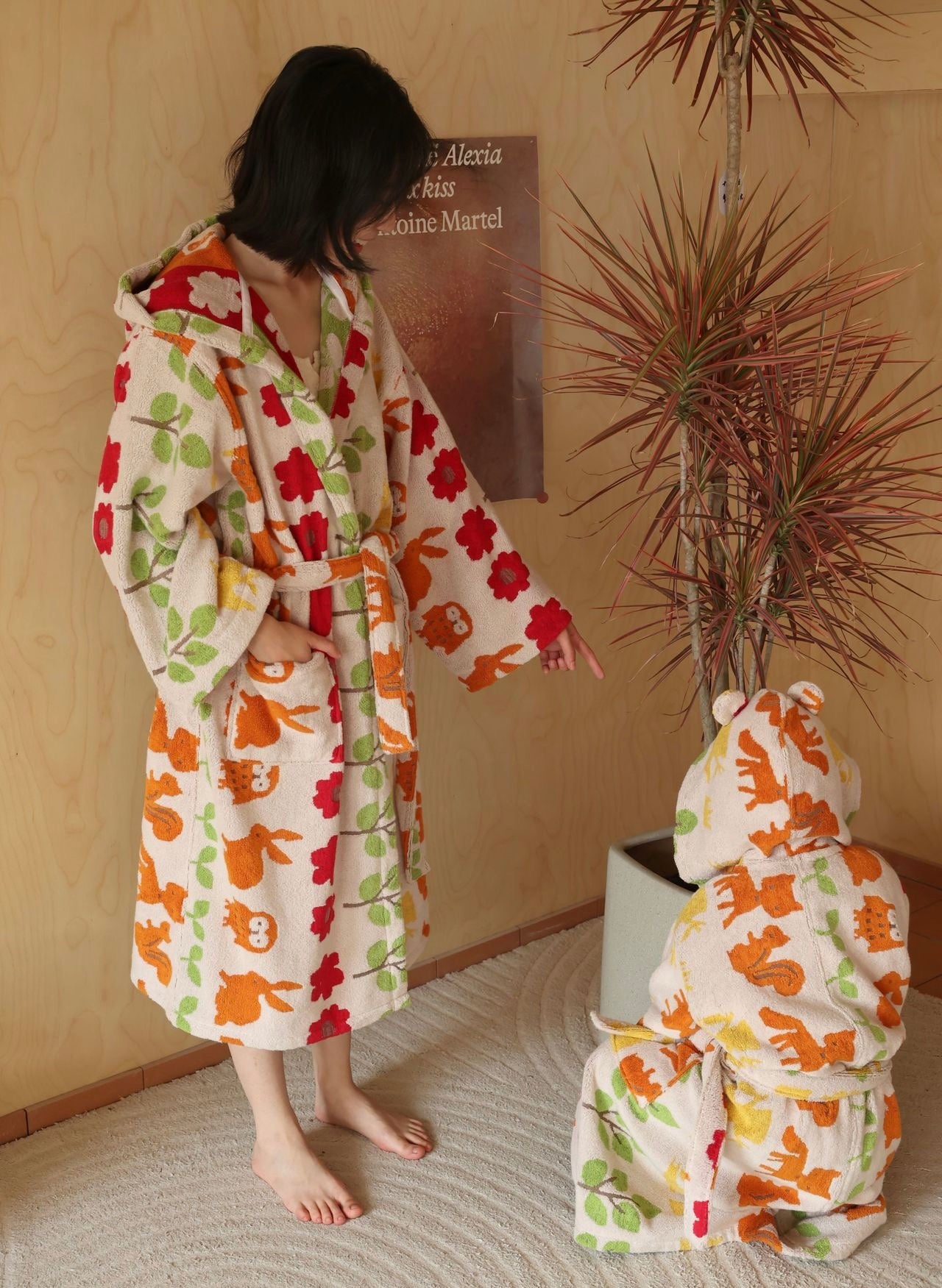 Mom and Me Matching Cotton Bathrobe – Gift-Ready Family Loungewear