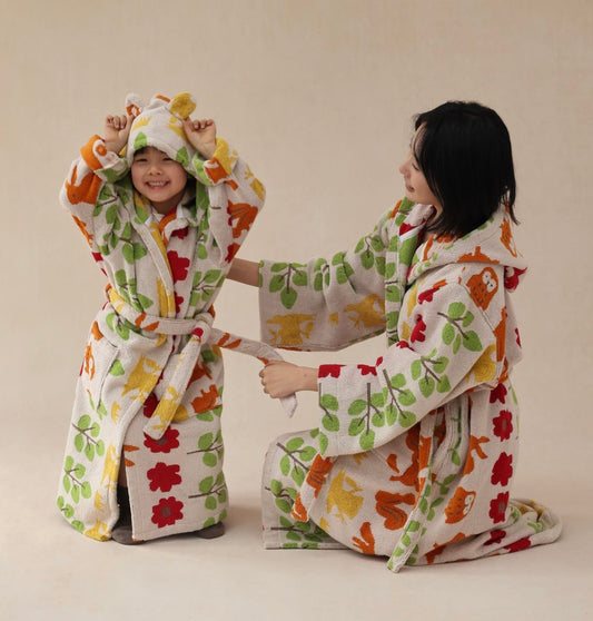 Mom and Me Matching Cotton Bathrobe – Gift-Ready Family Loungewear