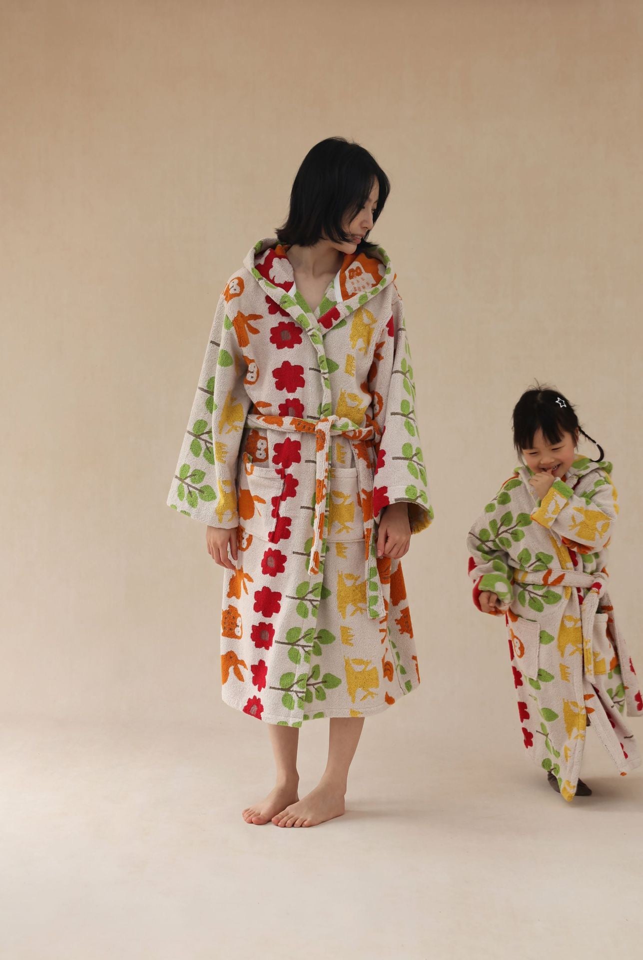 Mom and Me Matching Cotton Bathrobe – Gift-Ready Family Loungewear