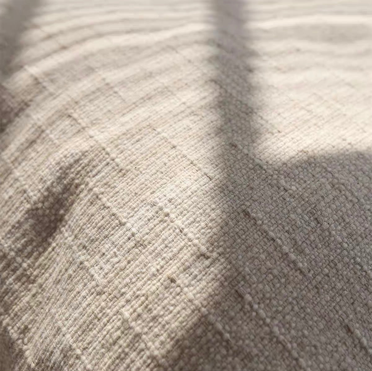 Linen Cotton Cushion Cover with Frayed Edge, Textured Throw Pillow Cover product photo